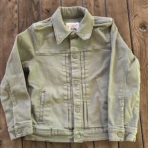 Gymboree Olive Green Denim Jacket, worn once
